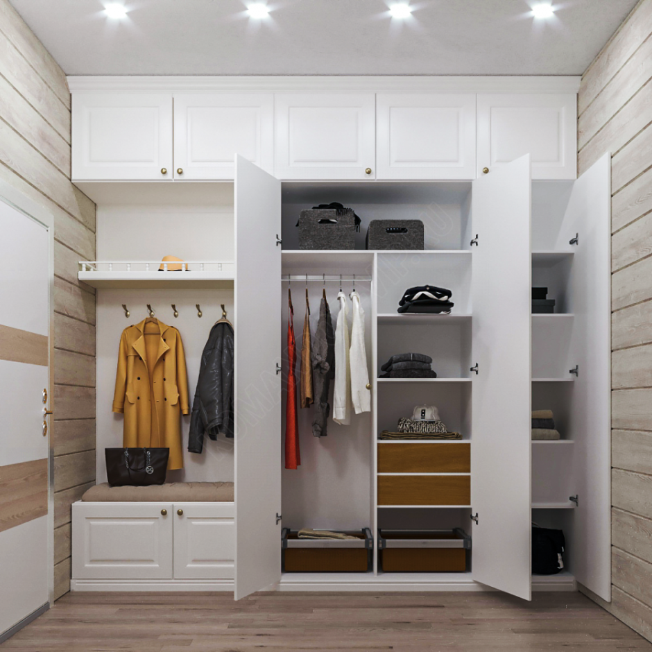 Наполнение шкафа в прихожей