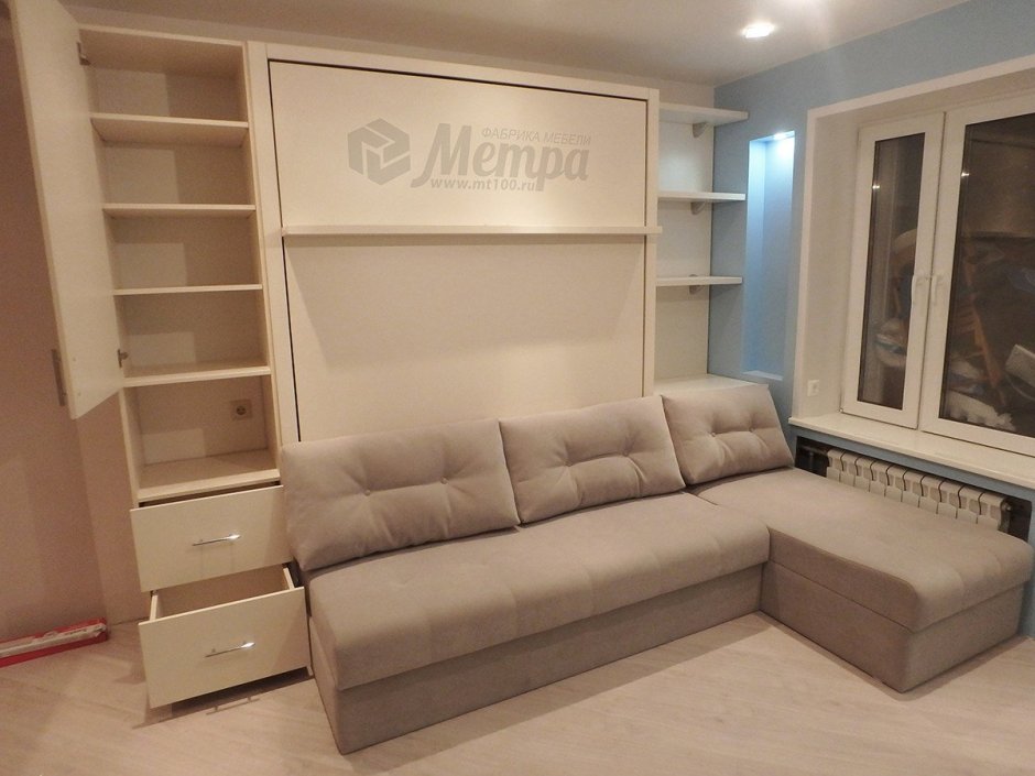 Шкаф-кровать с диваном Изабель-8