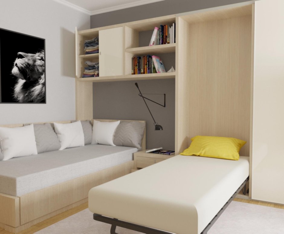 Кровать Мерфи с диваном