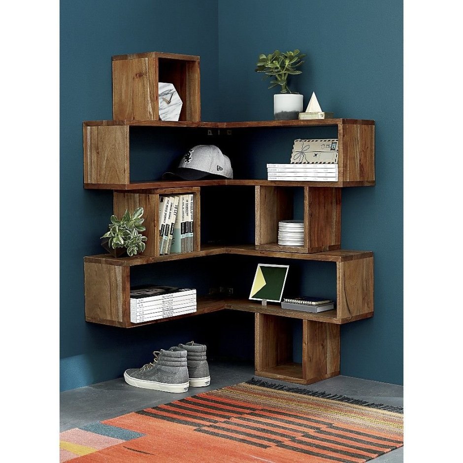 Угловые книжные полки