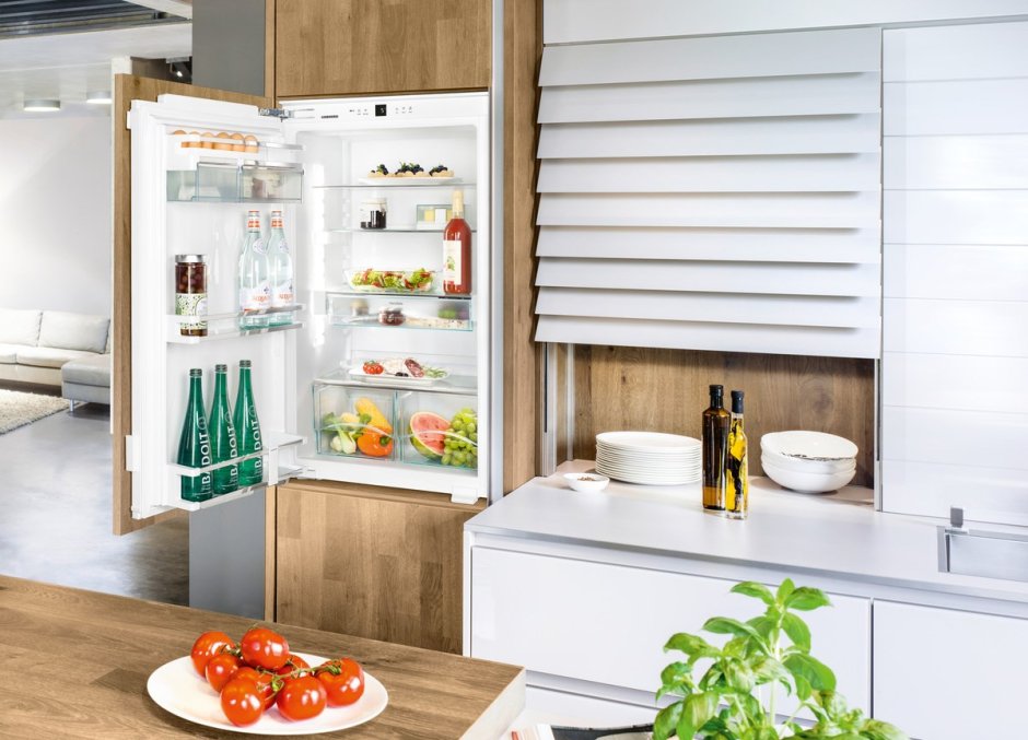 Горизонтальный холодильник для кухни