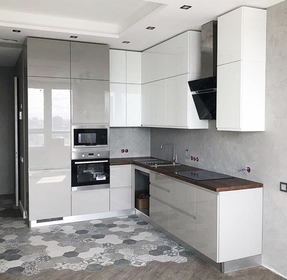 Современная встроенная кухня