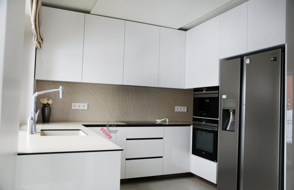 Угловая кухня Минимализм