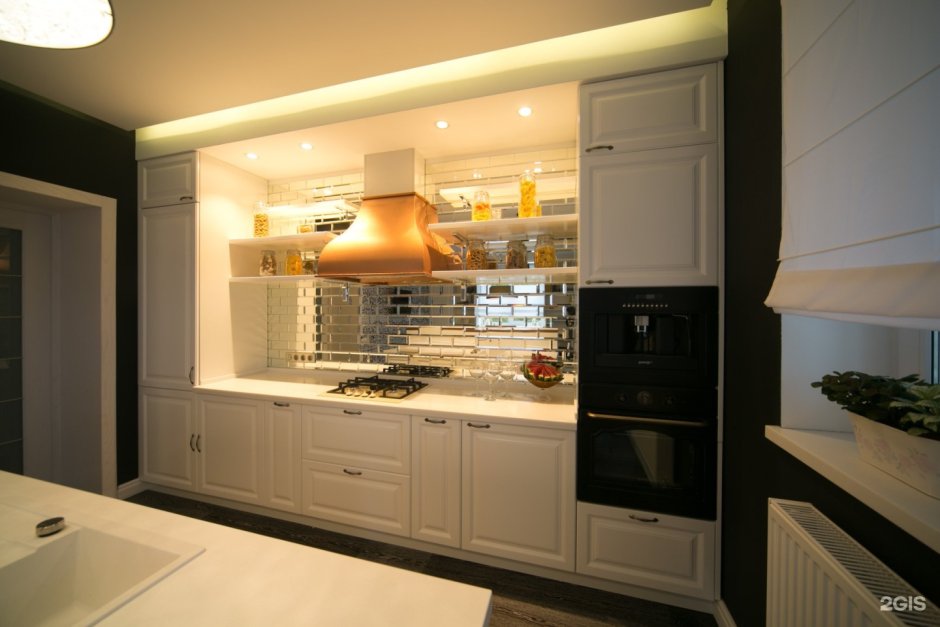Встроенные кухни с нишами