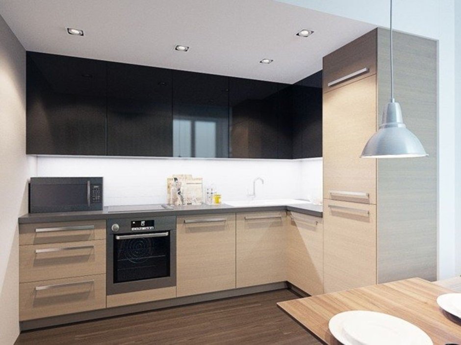 Проекты кухонных гарнитуров до потолка