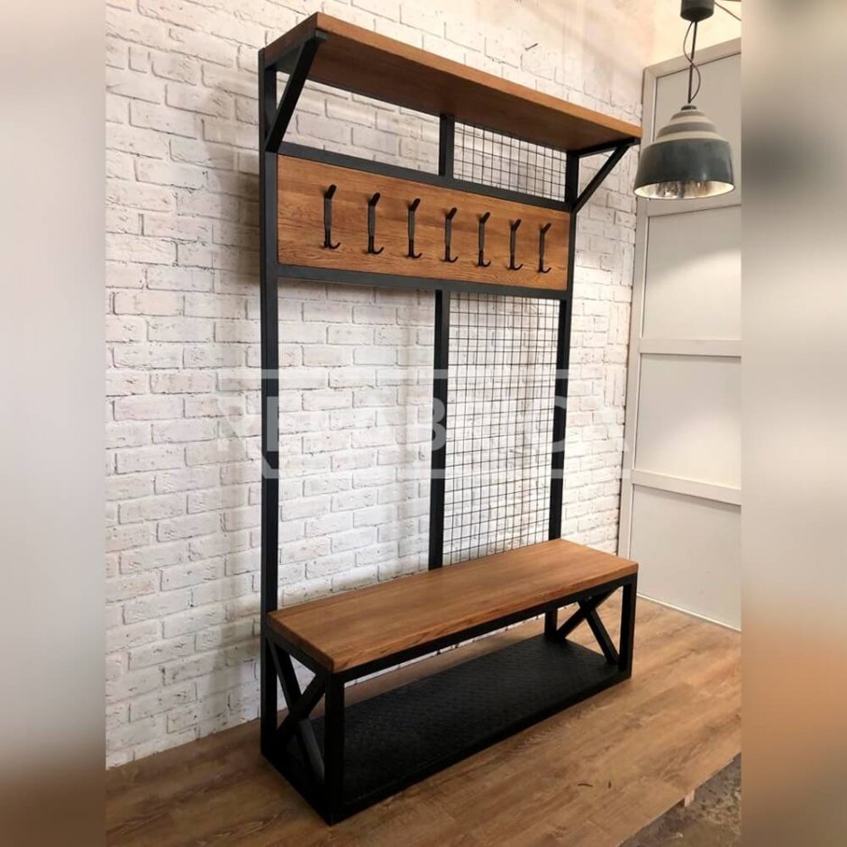 Вешалка лофт 120х202х58