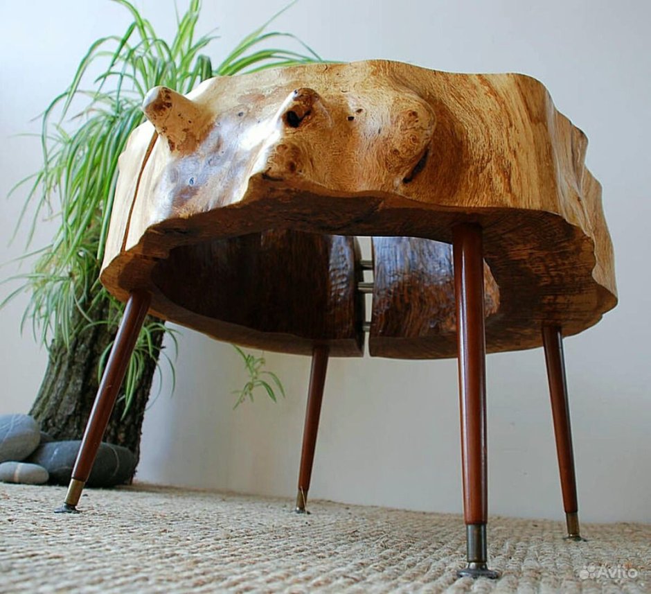 Стол из пня современное искусство