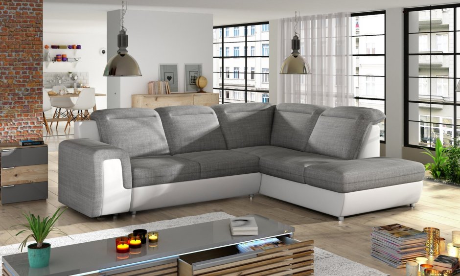 Красивые модные угловые диваны