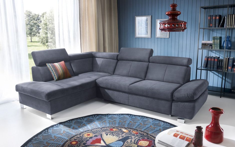 Накидка на диван с оттоманкой