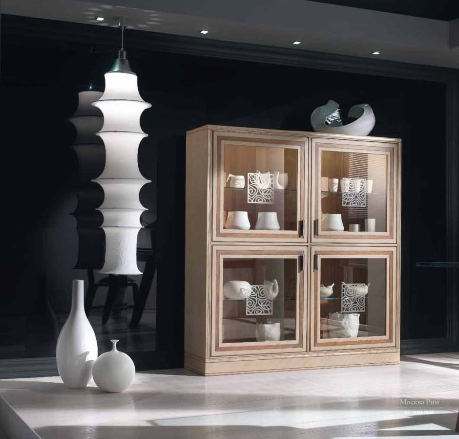 Витрина в гостиную в современном стиле