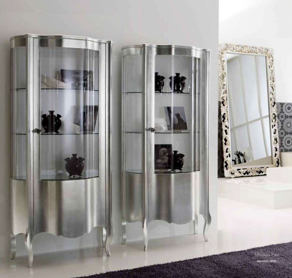 Шкаф SSWW z012b стеклянный, угловой