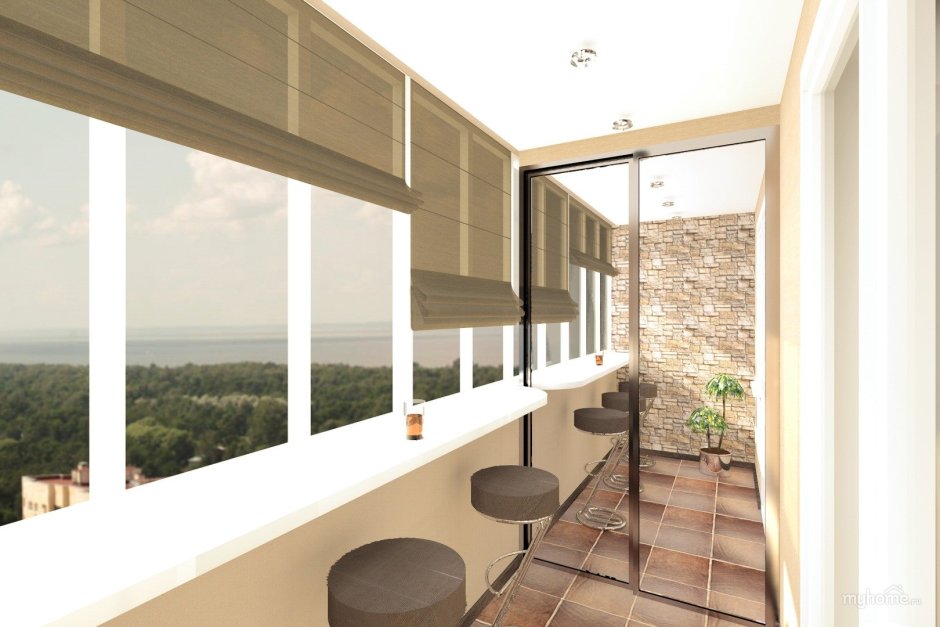 Панорамное остекление балкона