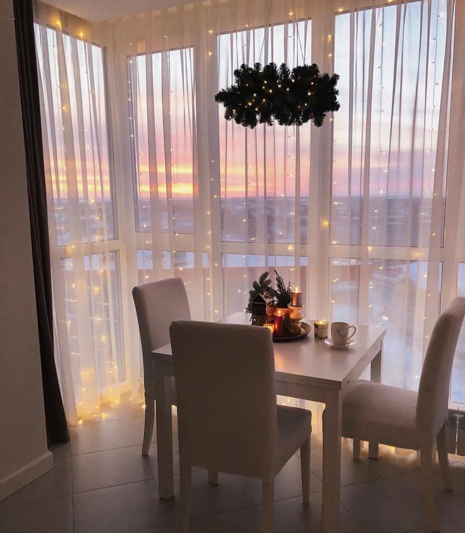 Барная стойка на панорамной лоджии