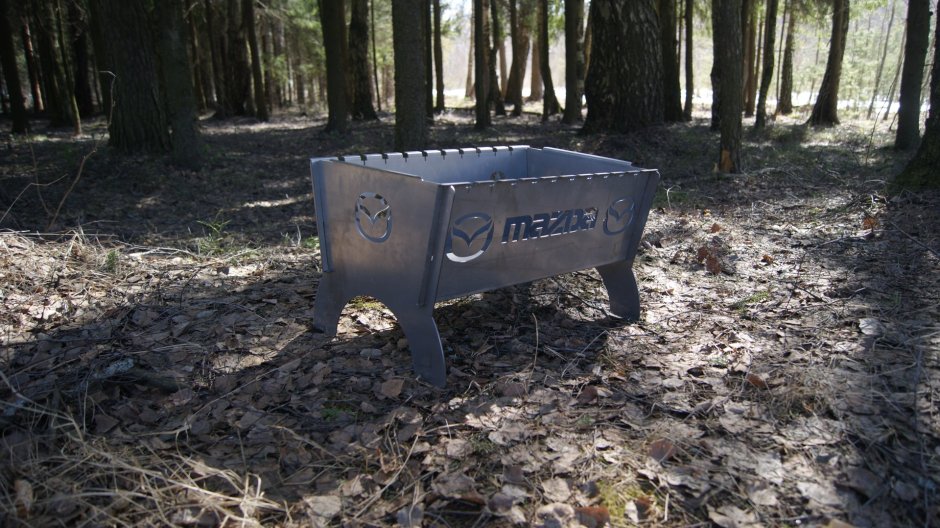 Логотип Мазда на мангал