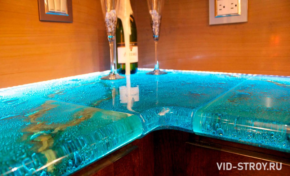 Столешница для кухни из эпоксидки