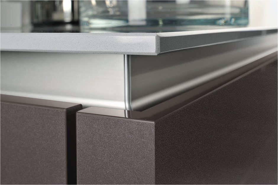 Профиль gola led l-образный под столешницу, l4100, черный, Opes