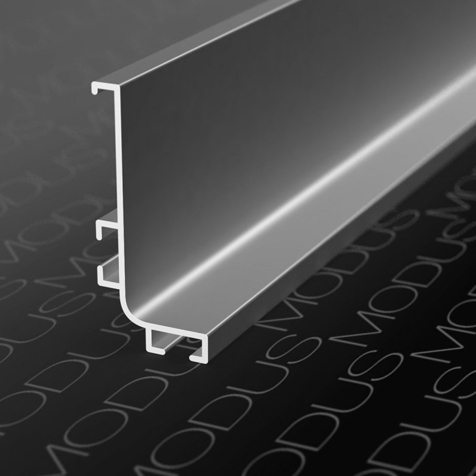 Профиль gola Firmax l-образный для нижних баз l=4200mm, алюминий черный