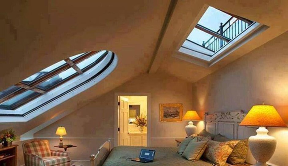 Спальня под крышей