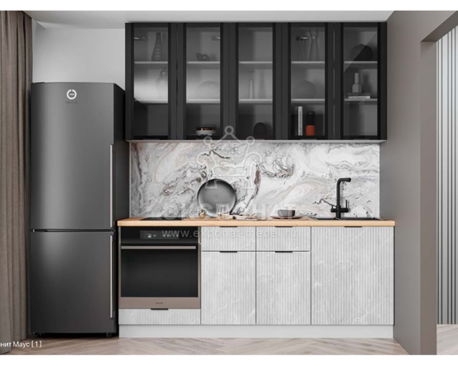 Кухонный гарнитур Монца мрамор Арктик