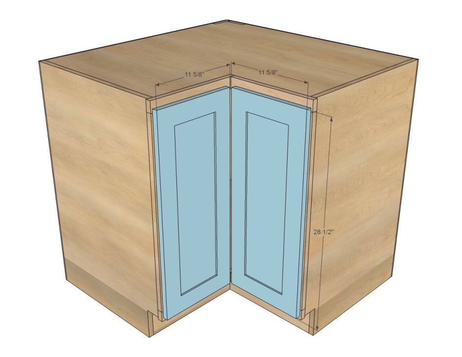 Угловой кухонный шкаф