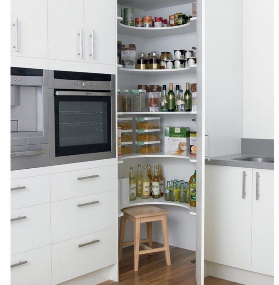 Угловой шкаф на кухню