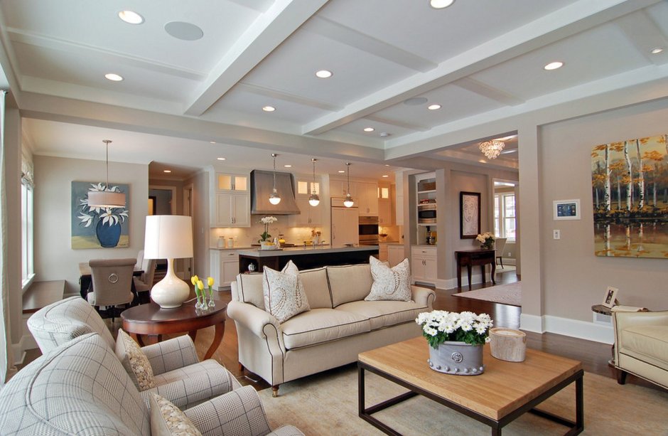 Потолок в американском стиле