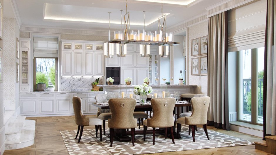 Столовая в американском стиле