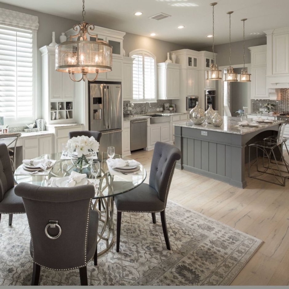 Кухня гостиная в американском стиле