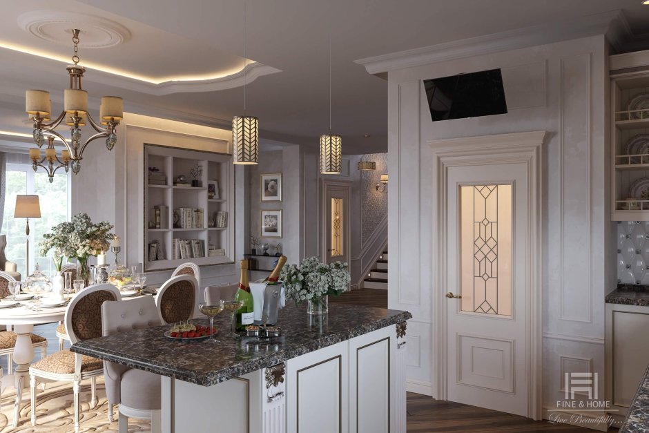 Интерьер в стиле американской классики