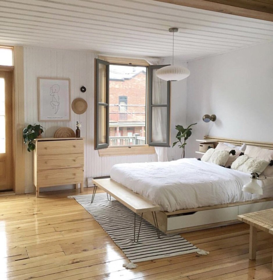 Спальня в скандинавском стиле