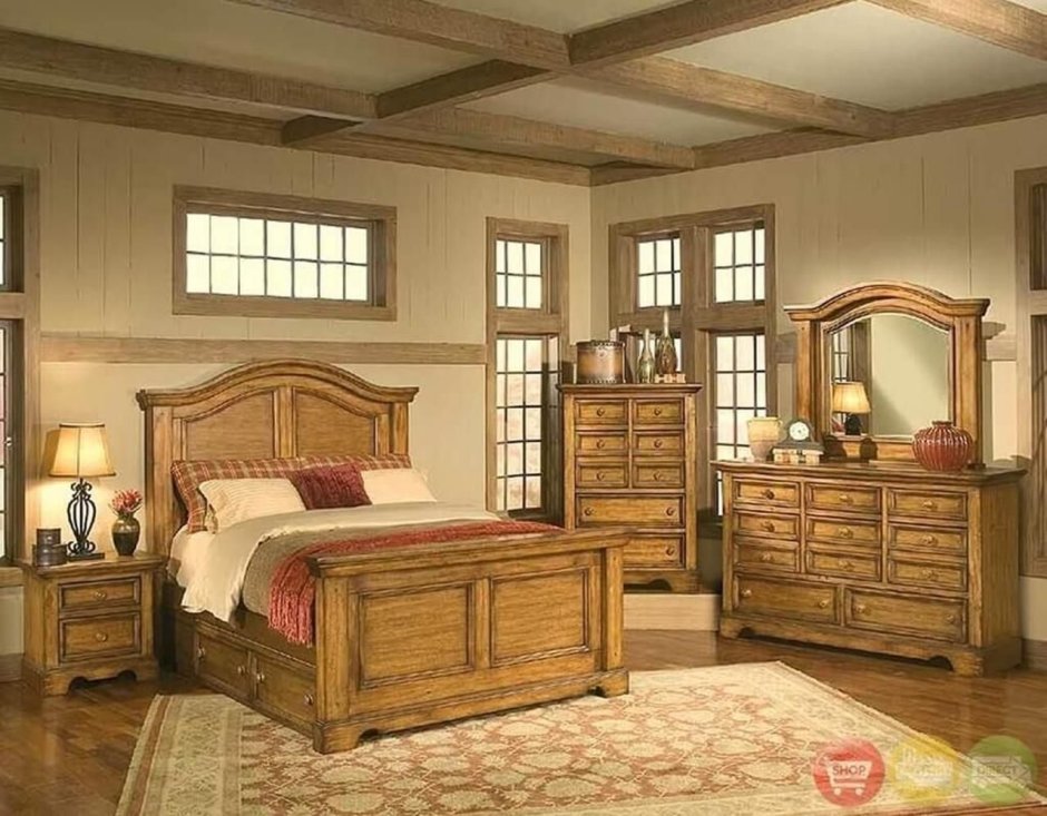 Спальни из чистого дерева