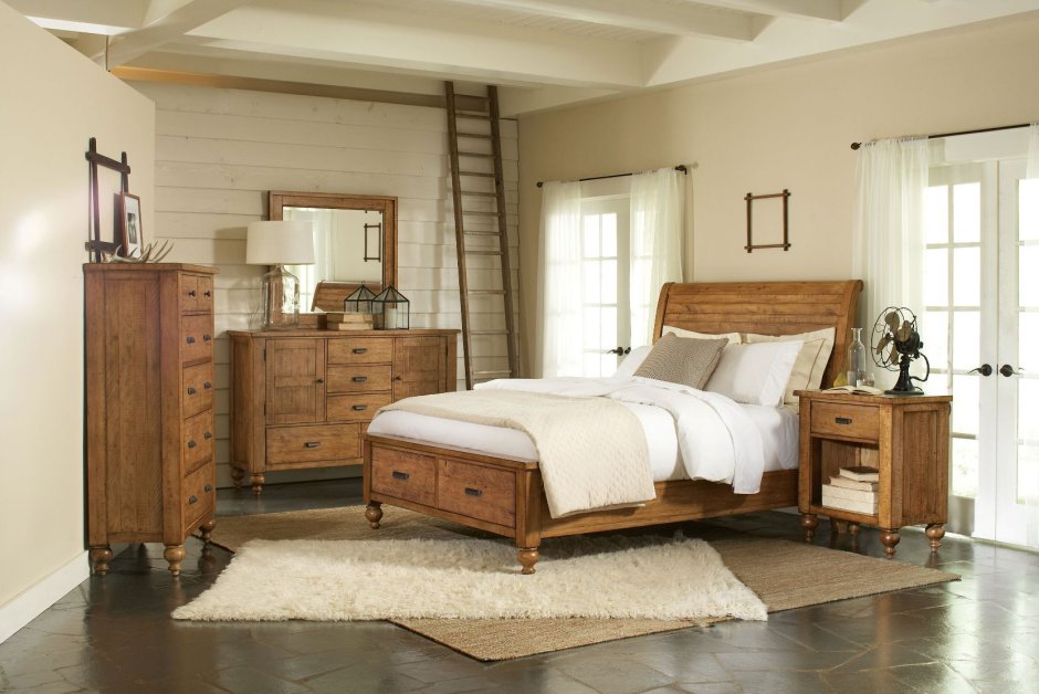 Спальный гарнитур в деревенском стиле
