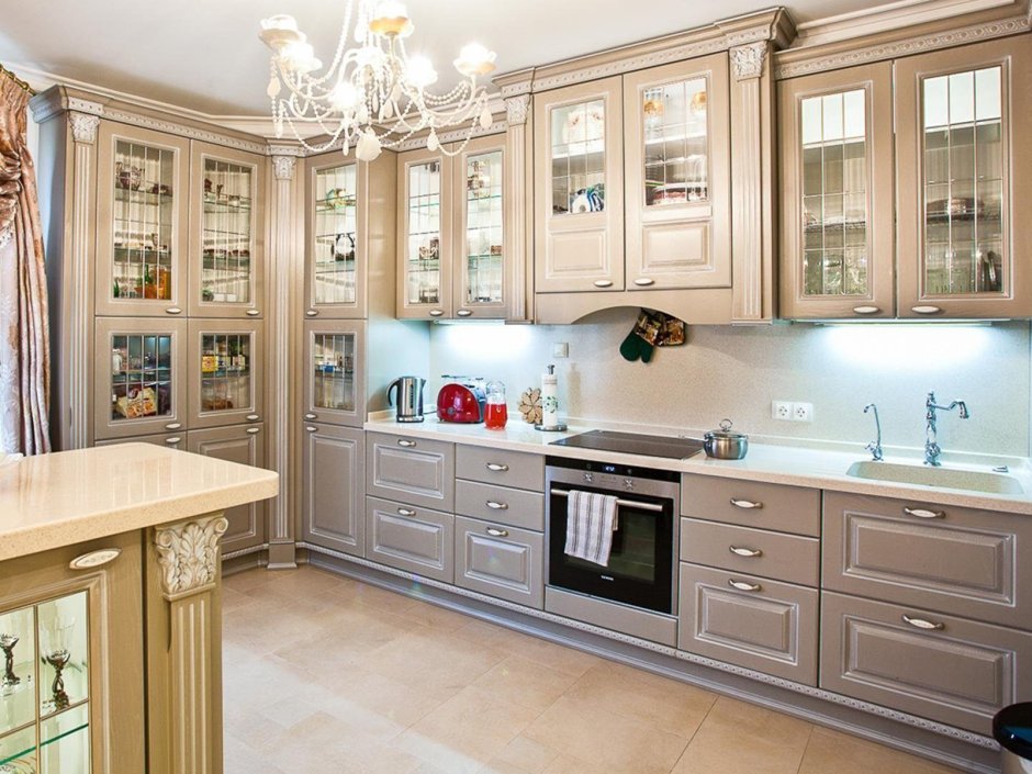 Фартук для кухни в классическом стиле