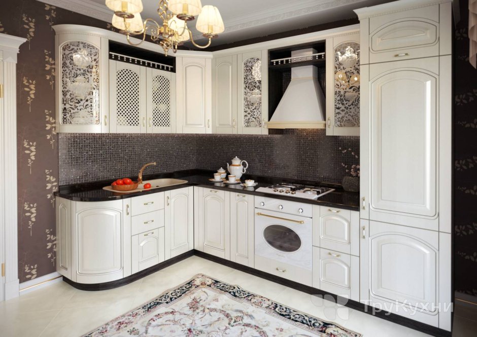 Интерьер угловой кухни