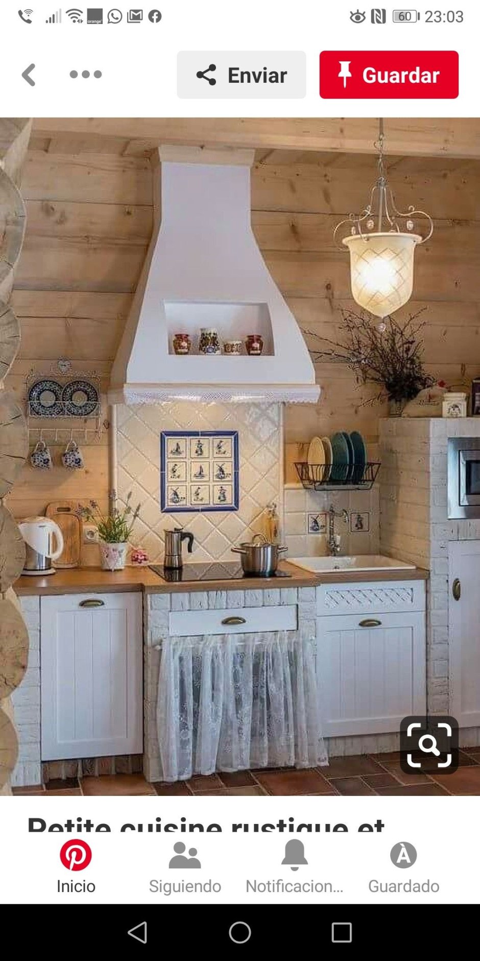 Кухня в деревянном доме