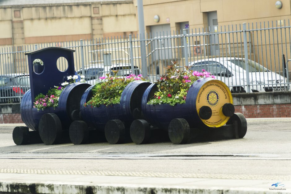 Паровоз для цветов