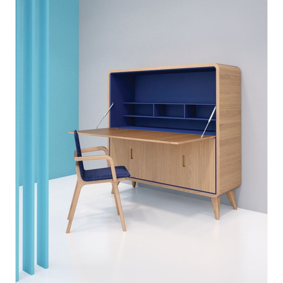 Современный секретер с откидным столом