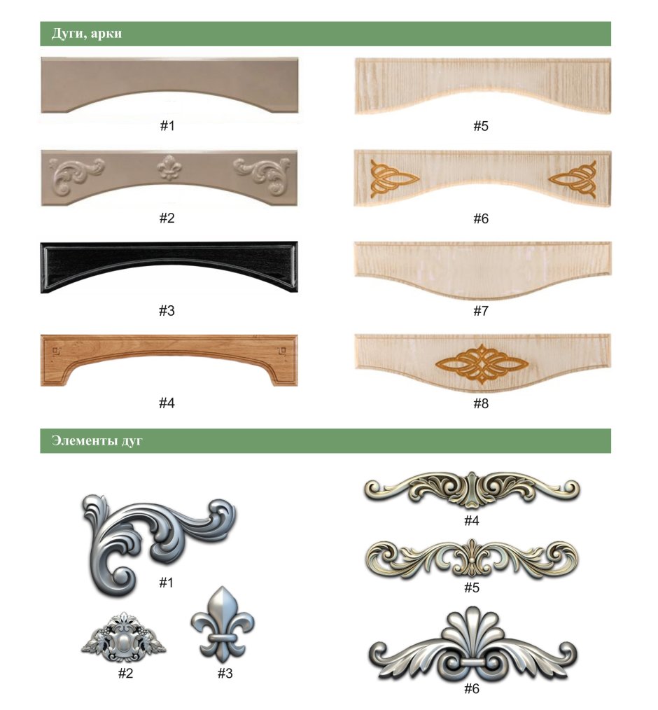 Декоративные арочные элементы