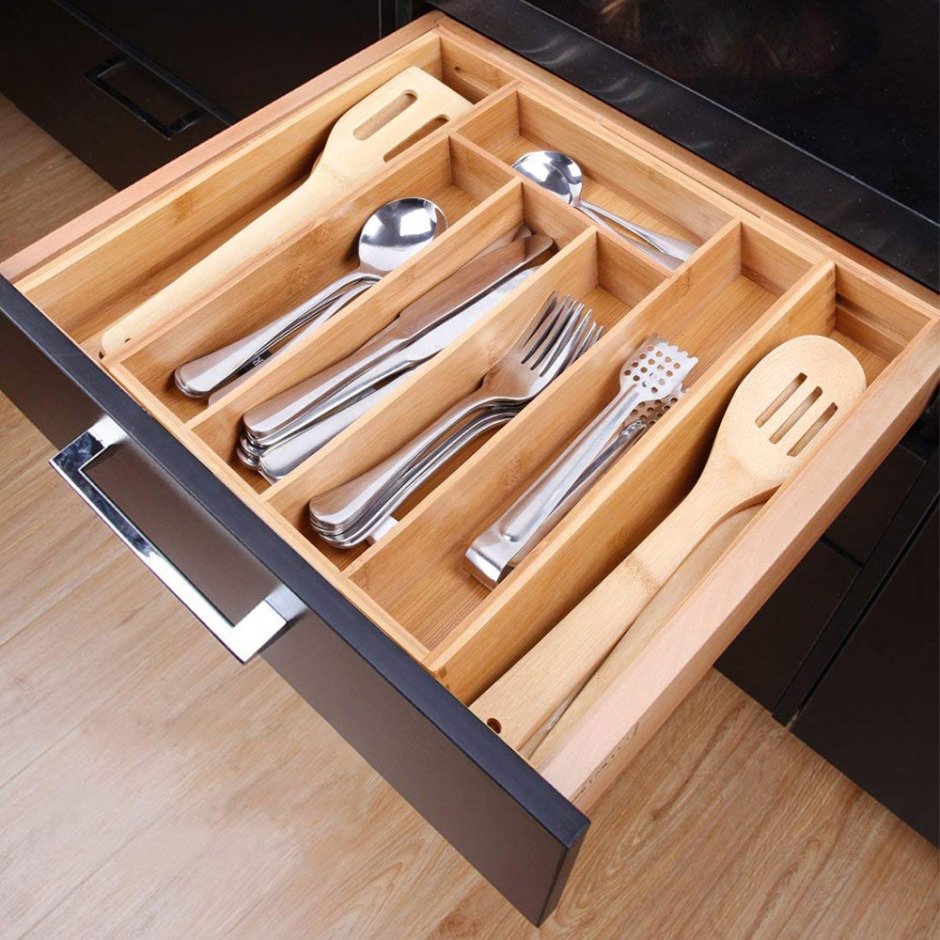 Bamboo Drawers органайзер для столовых приборов 2546