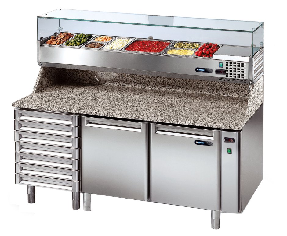 Стол холодильный саладетта HICOLD sl2-GN