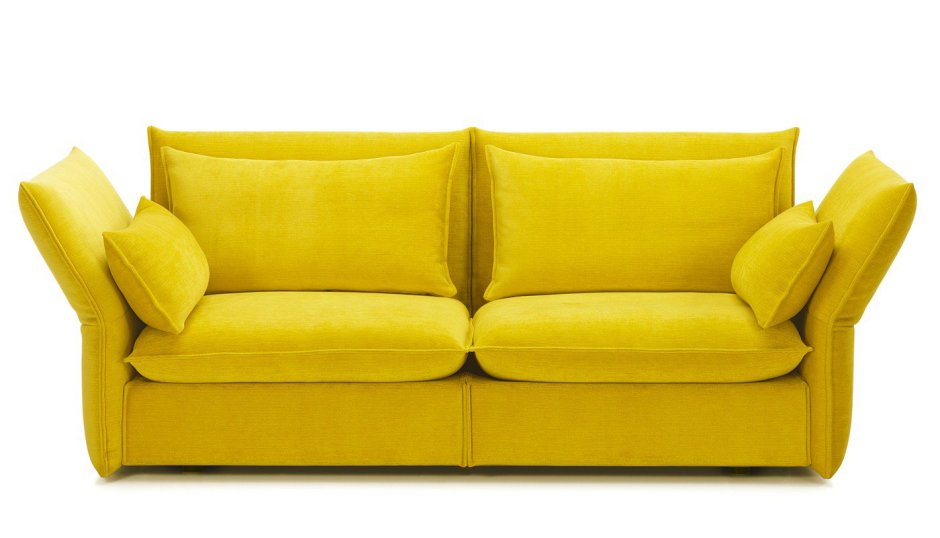 Желтый диван для фотошопа