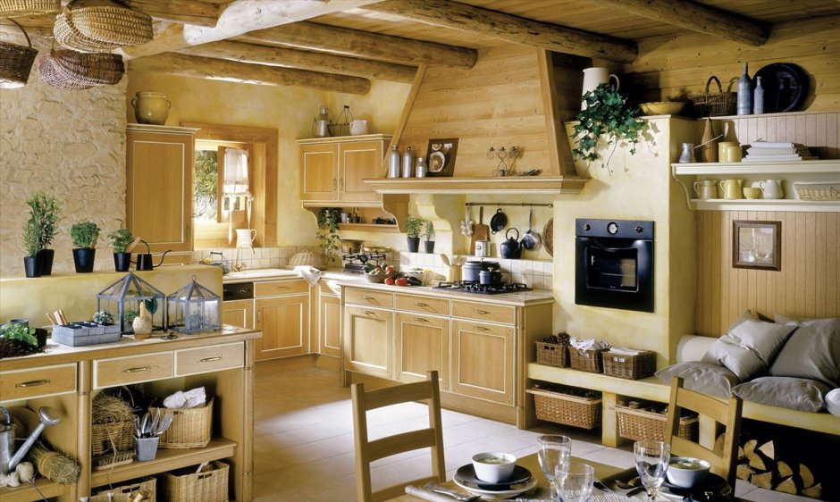 Кухня в деревенском доме