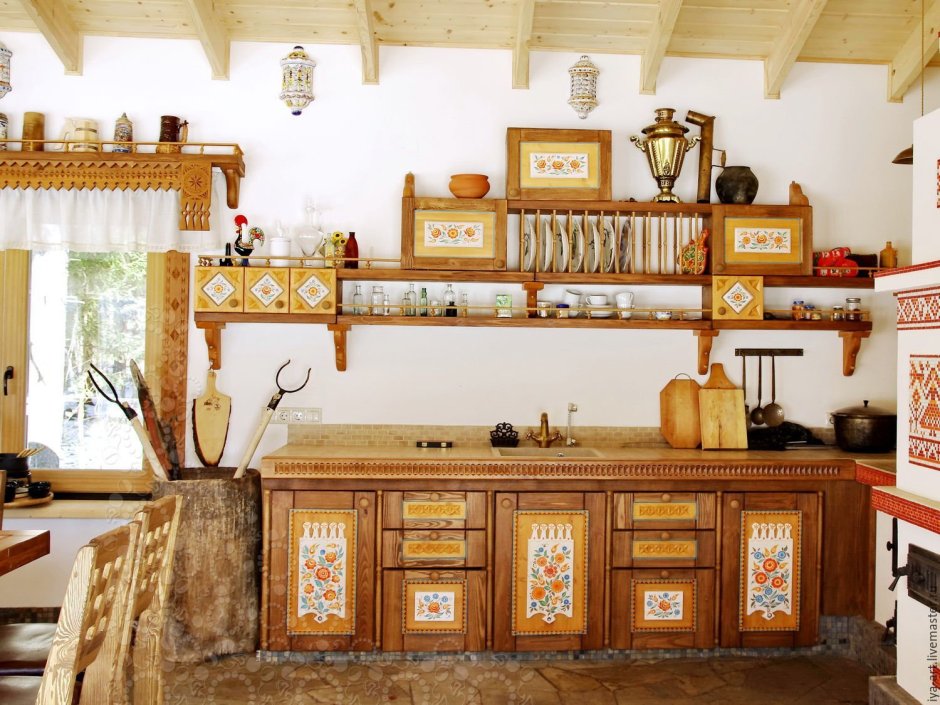 Деревенский стиль в интерьере