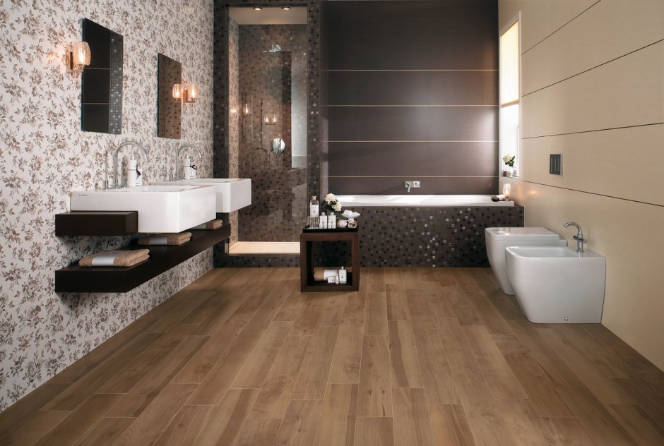 Черно белая ванна