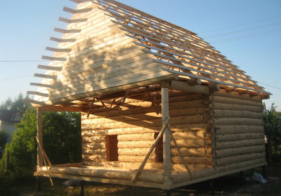 Крыша бани 3х3