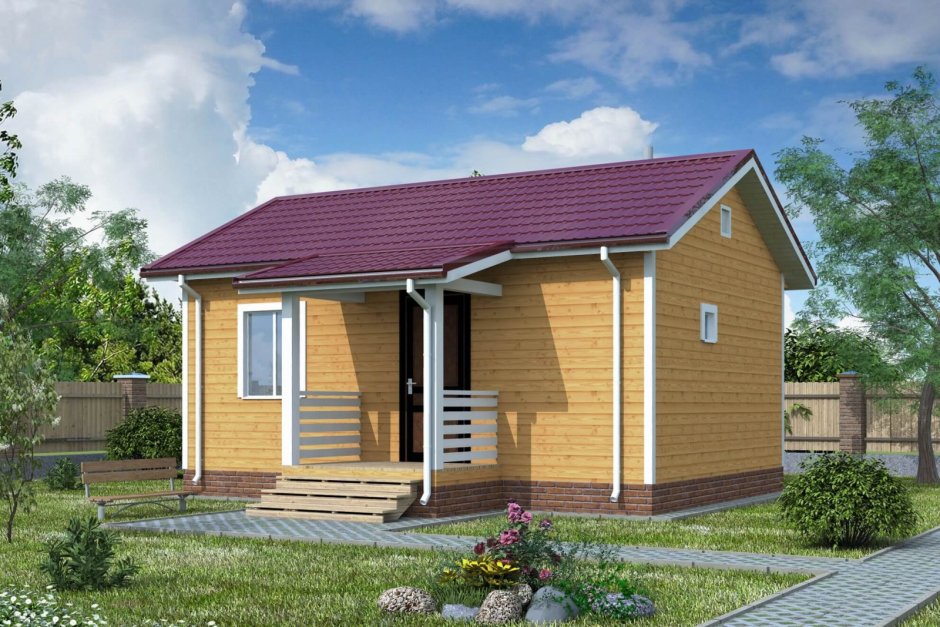 Баня 6х6 из минибруса