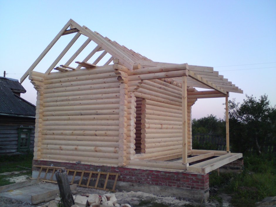 Стропильная система бани 5х5