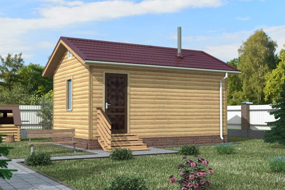 Баня 3х5 профилированного бруса