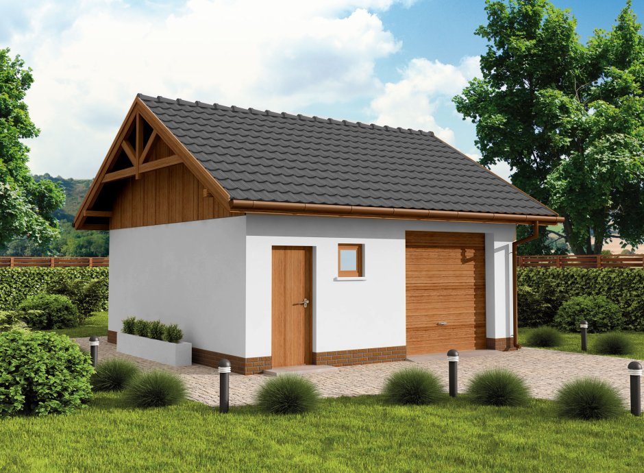 Сарай с двускатной крышей