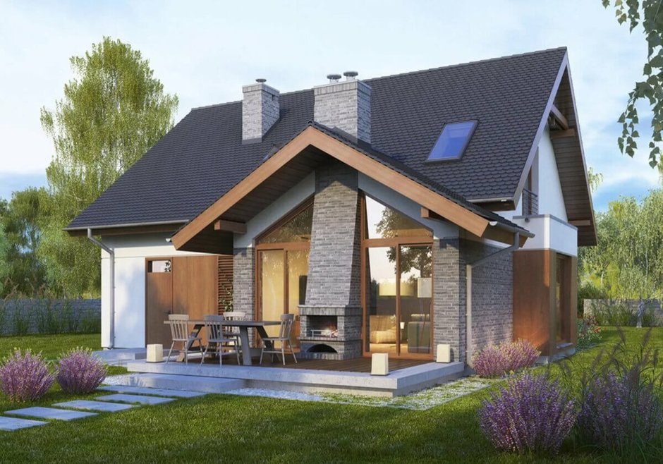 Дом с мансардой до 110 кв м